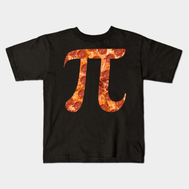 Pepperoni Pizza Pi Kids T-Shirt by Art by Deborah Camp